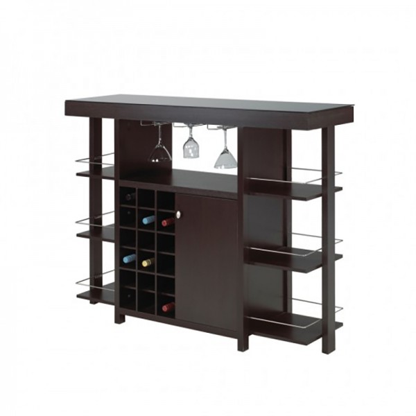 BAR W. TEMPERED GLASS TOP
